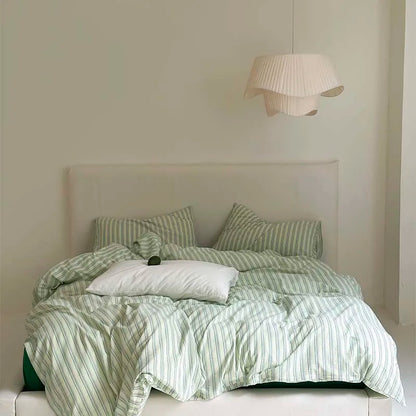 Juego de funda nórdica a rayas negras 100% algodón en varios tamaños de DecorBites™