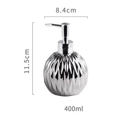 DecorBites™ Ceramic Liquid Soap Dispenser Set 400 ML