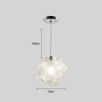 DecorBites™ Ice Cake Glass Chandelier Pendant Lights for Indoor Decor Lighting
