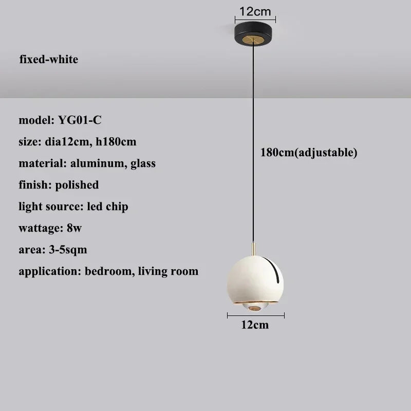 DecorBites™ Adjustable Angle LED Pendant Light: Modern Stretchable Chandelier for Home Decor