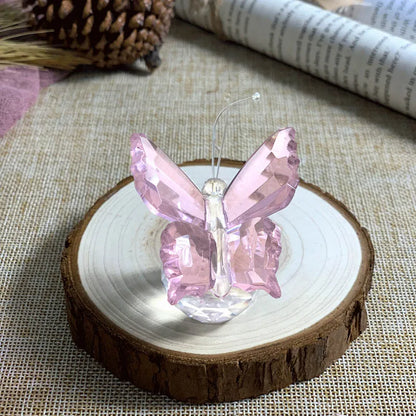 Figura de mariposa de cristal DecorBites™ Pisapapeles de vidrio, escultura, decoración navideña, regalo