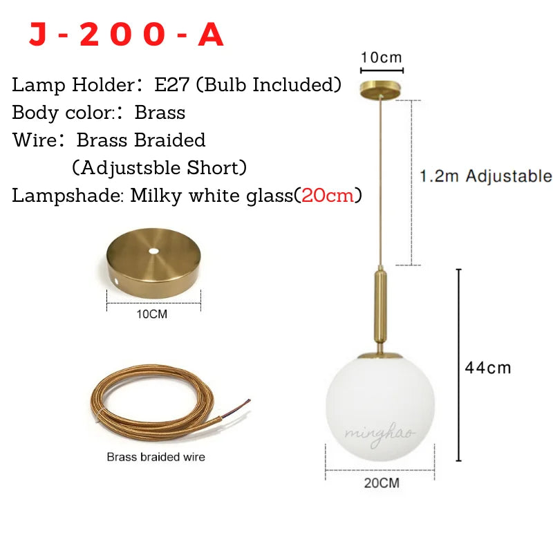 Lámpara de araña LED con bola de cristal DecorBites™ - Arte nórdico minimalista para el hogar, restaurante, bar y dormitorio