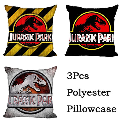 DecorBites™ Jurassic Park Dinosaur Pillowcase Cover for Living Room Sofa and Chair
