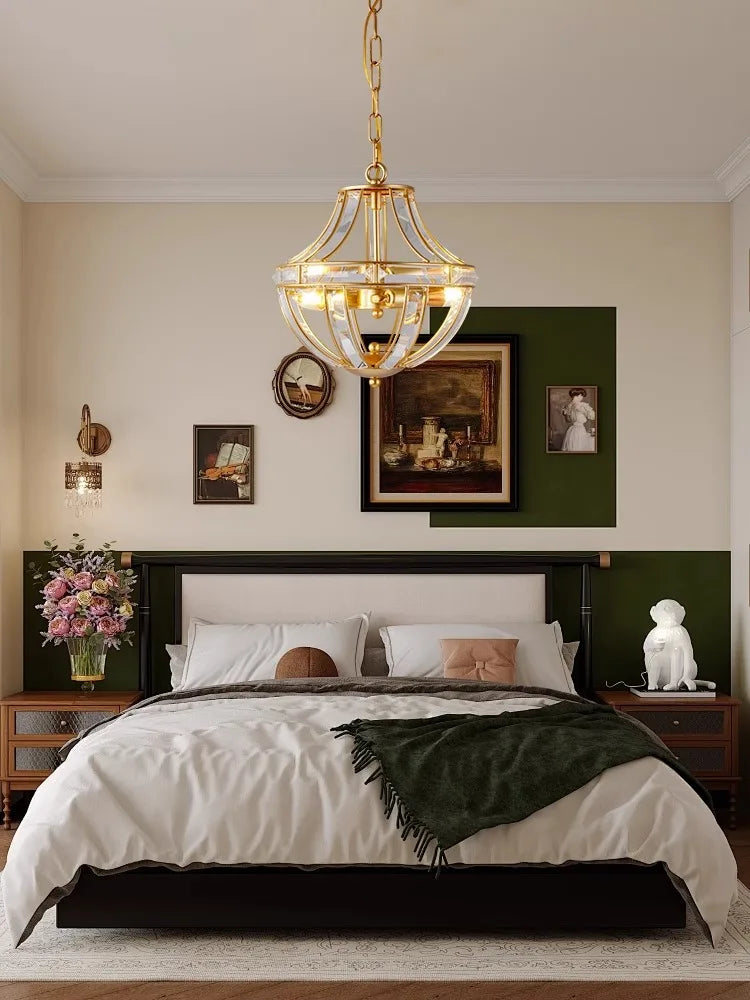 DecorBites™ Bronze Black Chrome Gold Globe LED Chandelier for Living Room