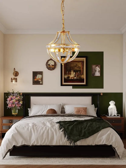 DecorBites™ Bronze Black Chrome Gold Globe LED Chandelier for Living Room