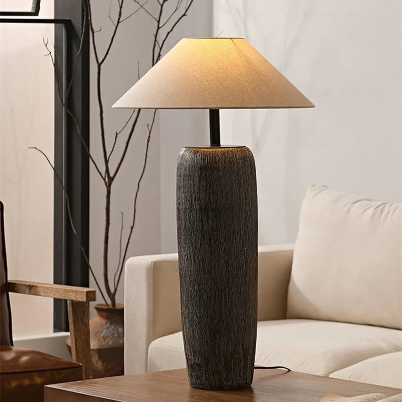 DecorBites™ Ceramic Wabi Sabi Antique Japanese Floor Lamp for Living Room