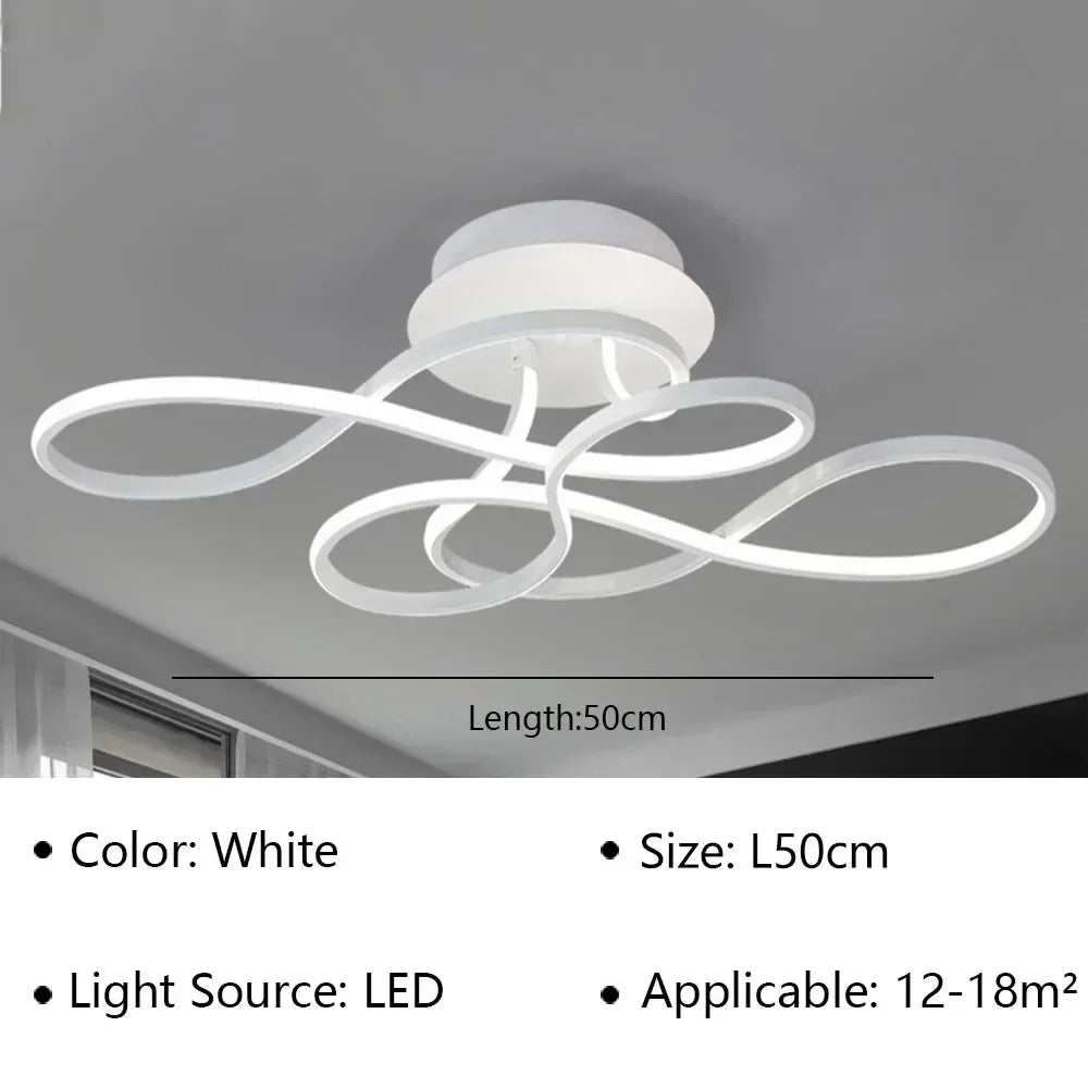 DecorBites™ LED Chandelier Modern Ceiling Lamp for Living Dining Bedroom Home Lighting
