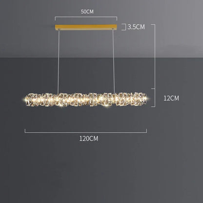 DecorBites™ Elegant Crystal Pendant Chandelier for Modern Dining Rooms