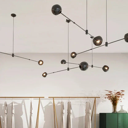 DecorBites™ LED Chandelier: Modern Designer Pendant Lights for Living, Dining Room, Kitchen.