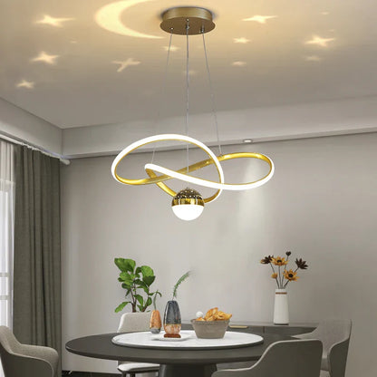 DecorBites™ LED Gypsophila Chandelier for Modern Living Room Decor - Crown Ceiling Pendant Light