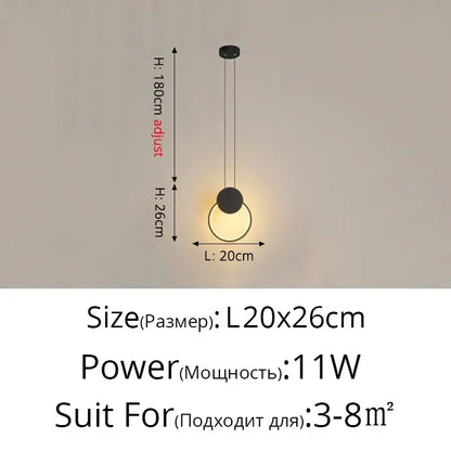 Lámparas colgantes LED geométricas DecorBites™ para sala de estar, dormitorio y cocina; modernas lámparas colgantes decorativas.