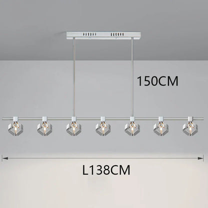 DecorBites™ Crystal Chandelier for Living and Dining Room, Luxury Pendant Lamp and Ceiling Light