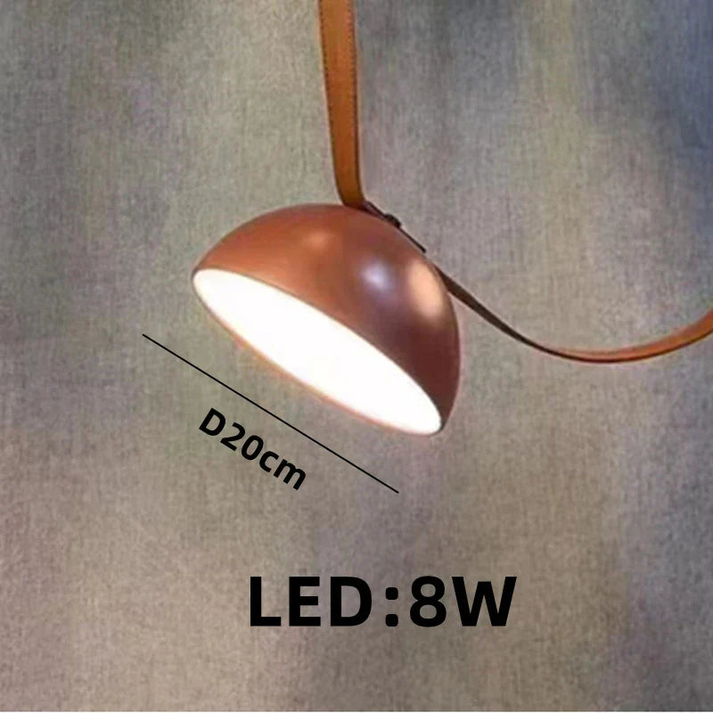 DecorBites™ Leather Pendant Light: Modern Nordic DIY Chandelier for Home and Office Decor