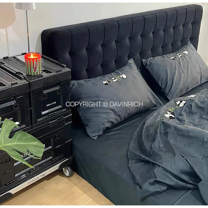 DecorBites™ Chinese Panda Bamboo Jacquard Duvet Cover Set Luxury Cotton Bed Sheet Set