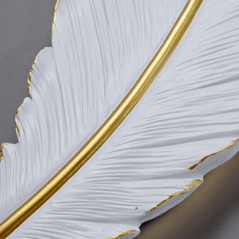White Feather Wall Sconces