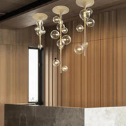 Decorbites™ Lámpara colgante de bola de cristal transparente de burbuja LED para comedor y bar