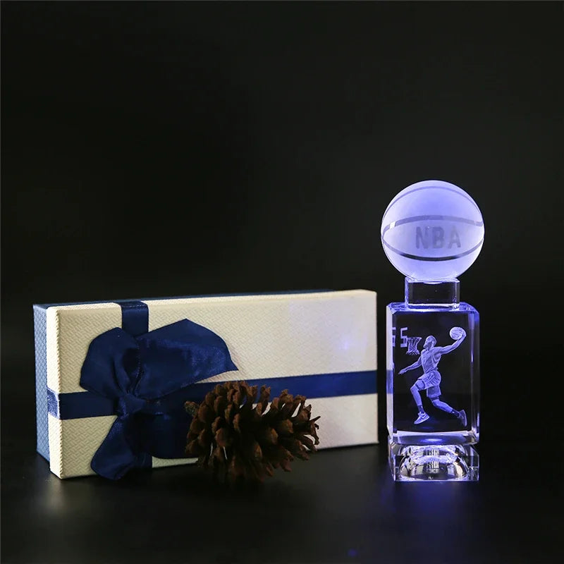 DecorBites™ Crystal Lights Basketball Table Lamp for Bed Room Decor