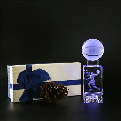 DecorBites™ Crystal Lights Basketball Table Lamp for Bed Room Decor