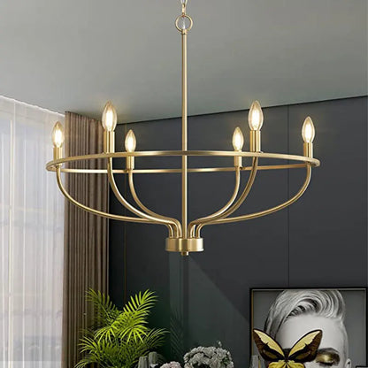 DecorBites™ Industrial Chandelier Light: Retro Iron Pendant Lamp for Living Room, Kitchen, Restaurant