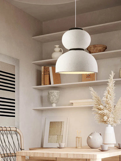 DecorBites™ Gourd Shaped LED Chandelier: Nordic Wabi Sabi Design for Homestay, Cafe & Restaurant