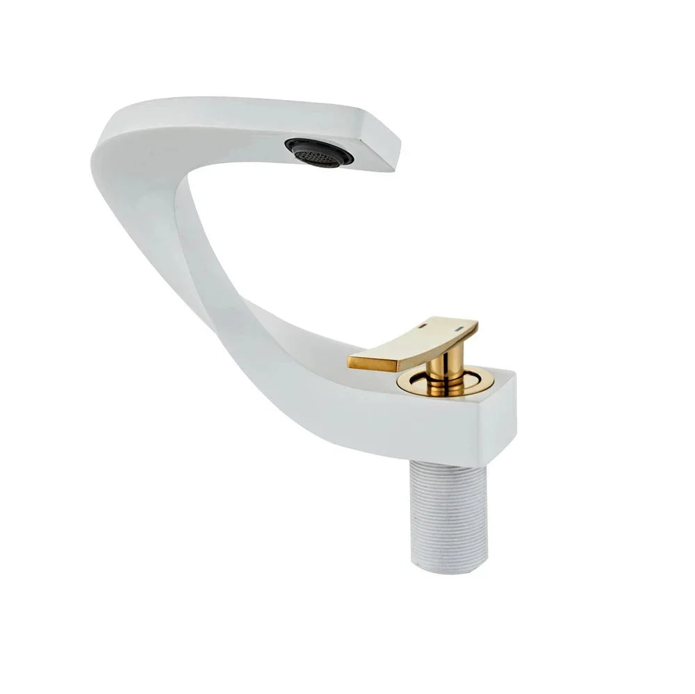 DecorBites™ Basin Faucet Brushed Gold Mixer Tap Hot Cold Sink Faucet Chrome Black New