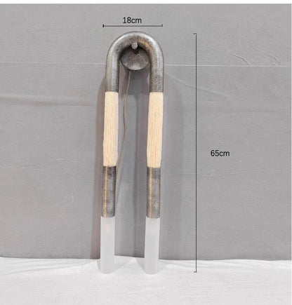 DecorBites™ Designer Tassel U-Shaped Wall Lamp - Gold/Silver/Black Metal - Hotel Living Corridor