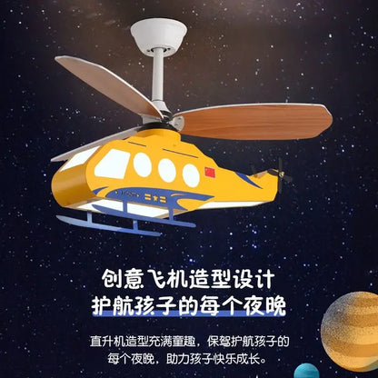 DecorBites™ Helicopter Light Ceiling Lamp for Boy's Room