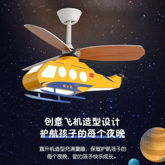 DecorBites™ Helicopter Light Ceiling Lamp for Boy's Room