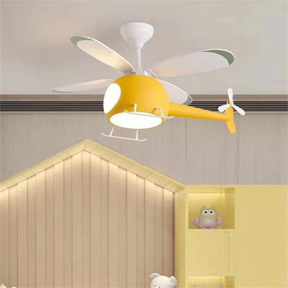 DecorBites™ Helicopter Ceiling Fan Chandeliers: Nordic Creative Kids Room Decor Lamp
