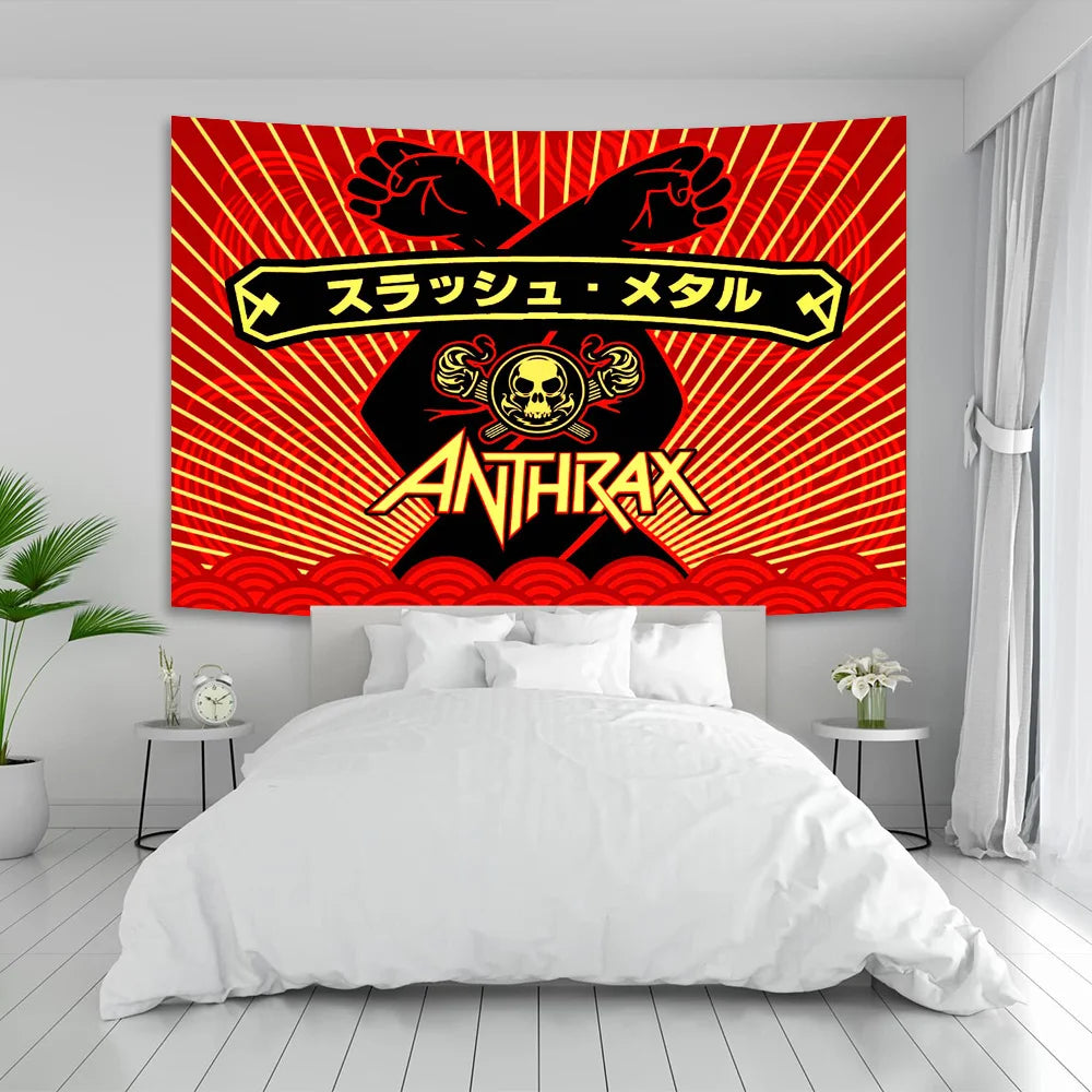 Anthrax Band Wall Hanging Tapestry Room Decor Posters - Decobites Tapestries Bestseller