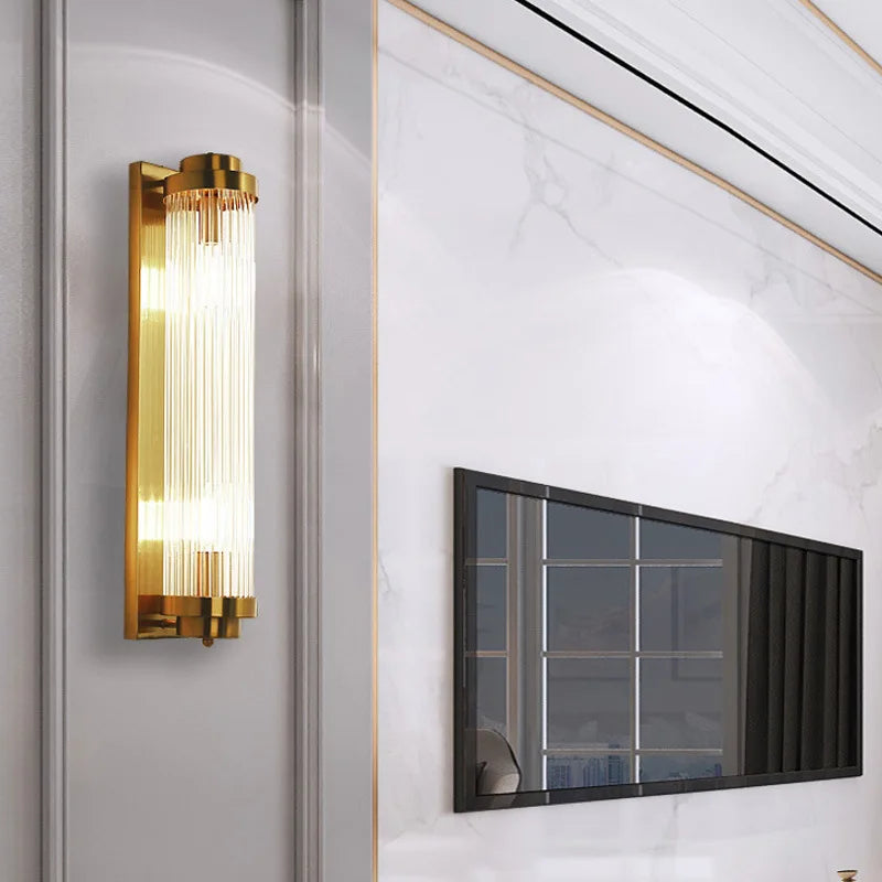 DecorBites™ Gold Crystal LED Wall Lights for Bedroom Living Room Home Decoration