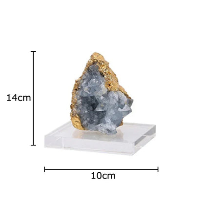 DecorBites™ Amethyst Crystal Base Desk Ornament for Room Aesthetics