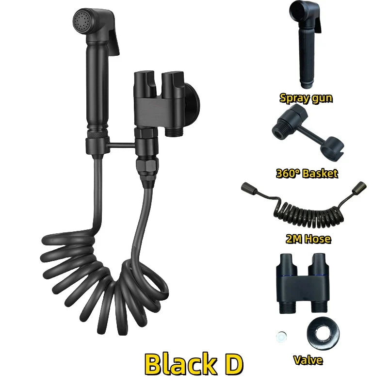 Conjunto de Pulverizador de Bide de Alta Presión Decorbites™ - Accesorios de Ducha Higiénica para Baño y WC