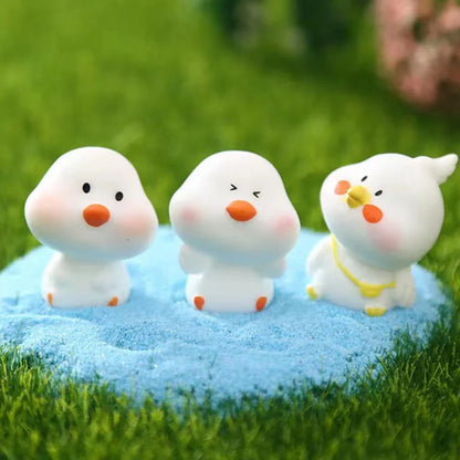 DecorBites™ Chick Doll Figurines Miniature Fairy House Decor Hen Luminous Animals Statue