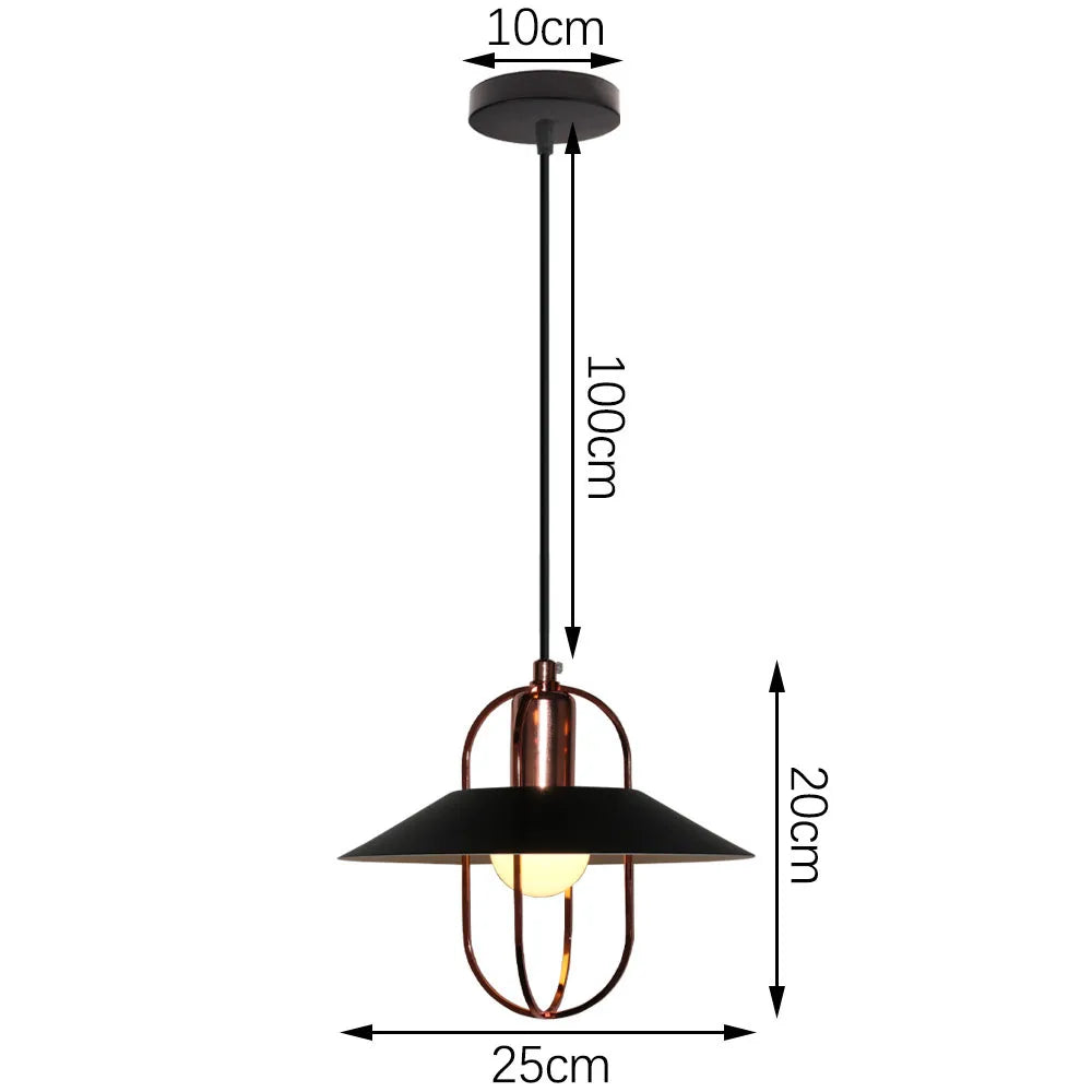 DecorBites™ Iron Pendant Light for Dining Room, Kitchen, and Bedroom