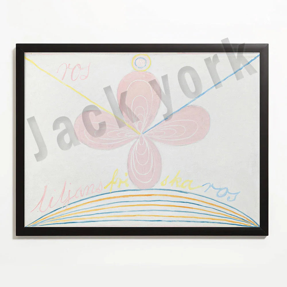 لوحة فنية تجريدية مطبوعة على قماش جداري من DecorBites™، معرض نموذجي لديكور المنزل