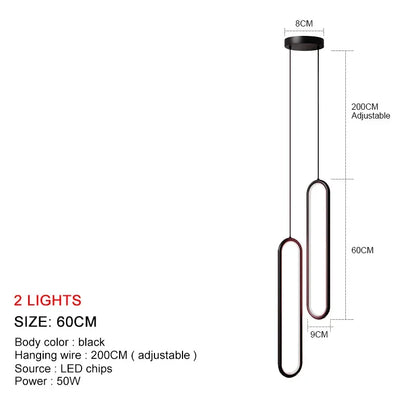 DecorBites™ LED Chandelier: Modern Living Room Dining Room Pendant Lights for Home Decor