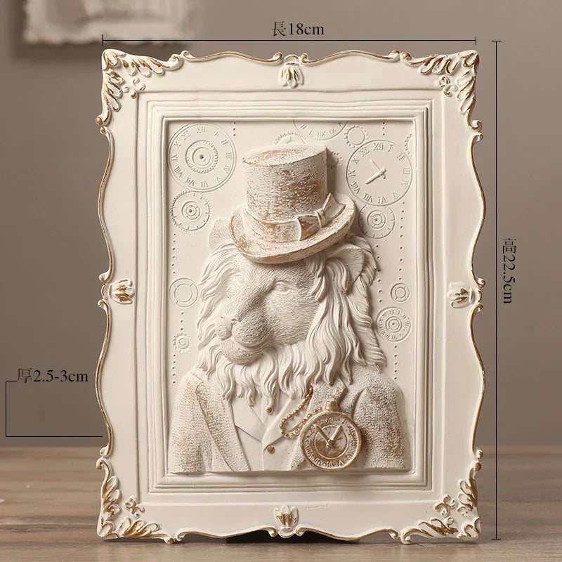 DecorBites™ Earl Cat Resin Pendant Wall Decoration Frame for a Whimsical Touch.