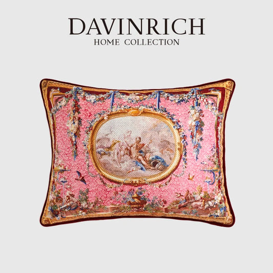 أغطية وسائد ديكورية من ديكوربايتس™ بتصميم فني عتيق من طراز الباروك - مجموعة من قطعتين