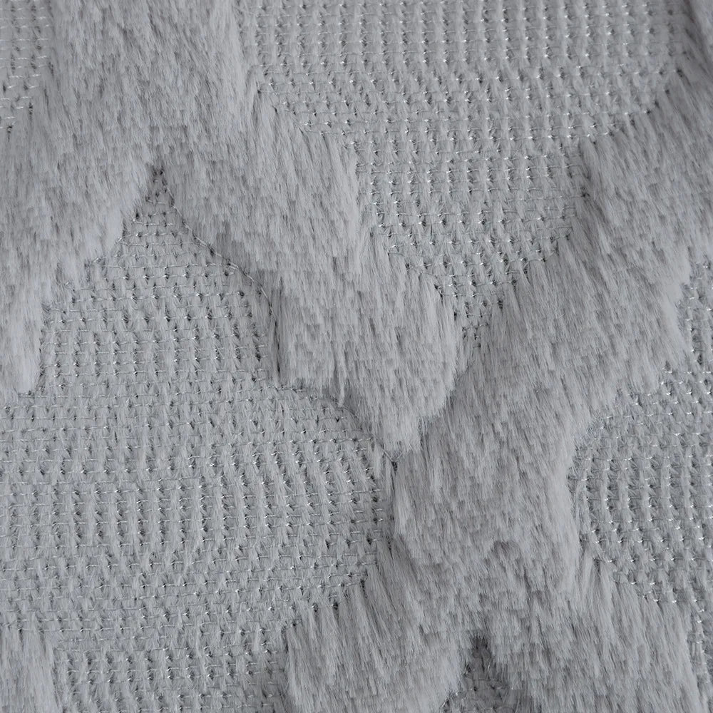 DecorBites™ Fluffy Embroidery Diamond Cushion Cover for Home Decor - 45x45cm