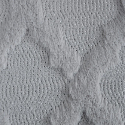 DecorBites™ Fluffy Embroidery Diamond Cushion Cover for Home Decor - 45x45cm