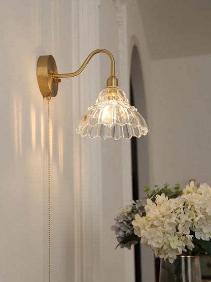 DecorBites™ Brass Glass Pendant Light - Luxury Minimalist LED Nordic Flower Restaurant Lamp