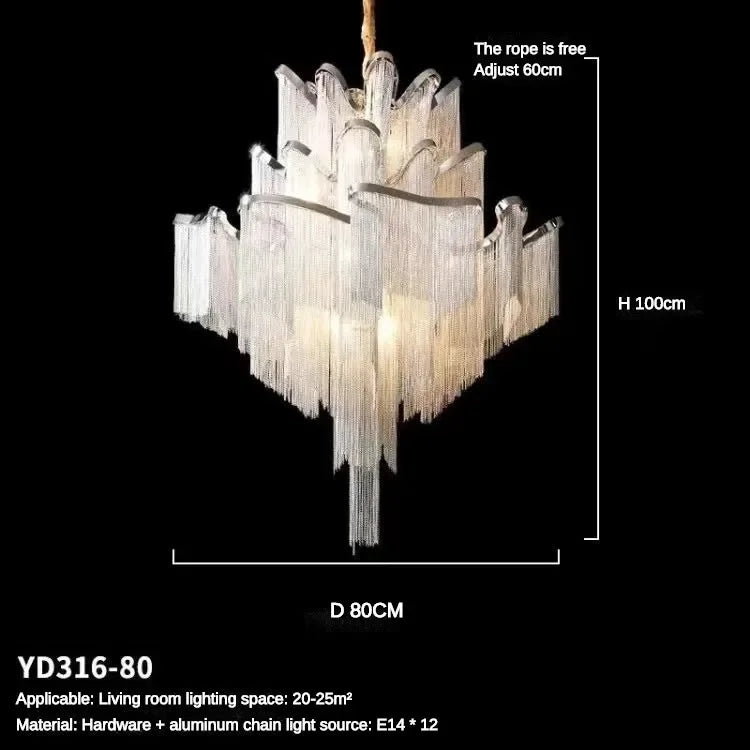 Flower Tassel Ceiling Light
