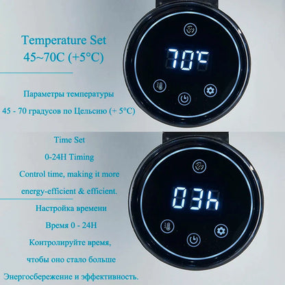 DecorBites™ Digital Touch Bathroom Towel Warmer Rack - Smart Home Aluminum Dryer