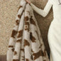 Decobites Faux Fox Fur Luxury Blanket for Bed & Sofa - Premium Plush & Warm Weighted Throw