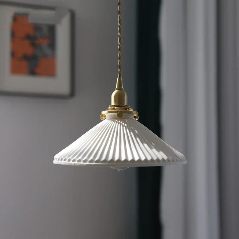 DecorBites™ Ceramic LED Pendant Light: Japanese Style, Nordic Design, Modern Living Room Hanging Lamp