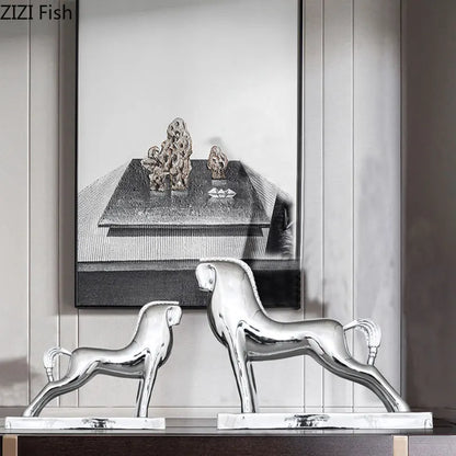 DecorBites™ Horse Resin Sculpture Modern Desk Decoration Ornaments Room Decor Aesthetics