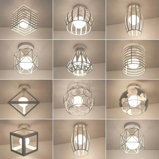 DecorBites™ Industrial E27 Ceiling Lamp: Vintage Retro Loft Style for Home Living Room and Kitchen Decor