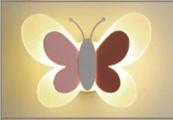 DecorBites™ Butterfly Girl Cartoon Children Room Lamp with Energy-Saving LED for Bedroom