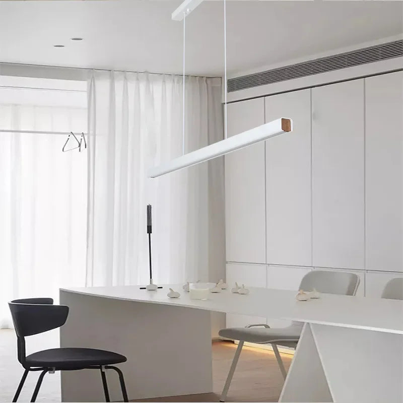White Black Linear Pendant